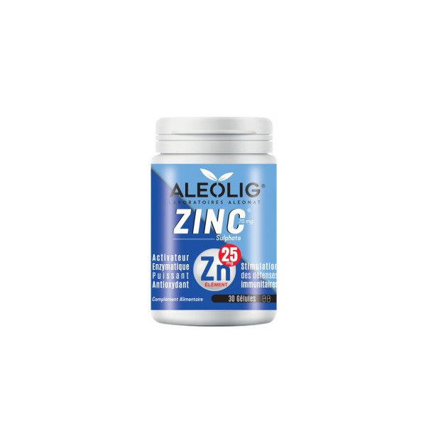 ALEONAT ALEOLIG ZINC 25 MG - 30 GELULES