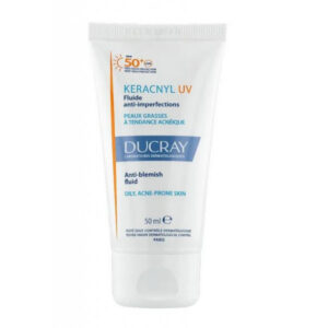 DUCRAY KERACNYL UV FLUIDE ANTI IMPERFECTIONS PEAUX GRASSES A TENDANCE ACNEIQUE SPF50 50ML
