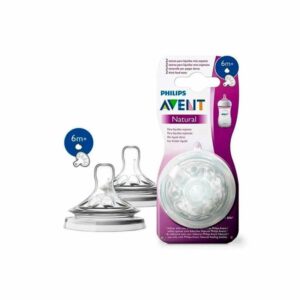 AVENT NATURAL TETINE 2 PIECES 6M+