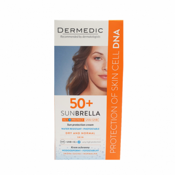 DERMEDIC SUNBRELLA SPF50+ PEAU MIXTE A GRASSE 50ML