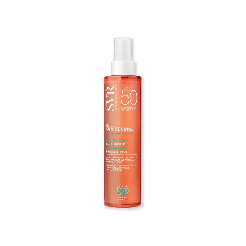 SVR SUN SECURE Huile séche SPF50 Visage , Corps et Cheveux , 200ML