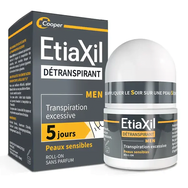 ETIAXIL DETRANSPIRANT MEN ROLL ON PEAUX SENSIBLES 15ML