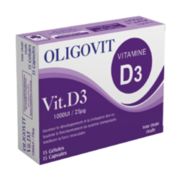 VITAL OLIGOVIT VITAMINE D3 15 GELULES